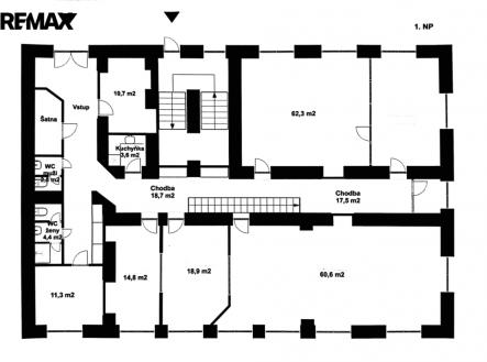 Pronájem kanceláře, 563 m²
