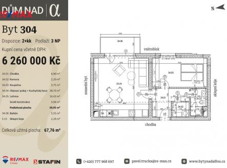 Prodej bytu, 2+kk, 67 m²