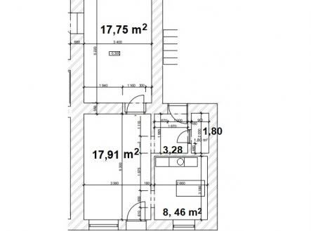 Pronájem kanceláře, 49 m²