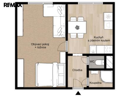 Pronájem bytu, 1+1, 39 m²