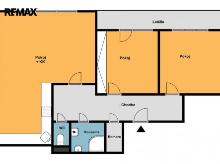 Pronájem bytu, 3+kk, 72 m²
