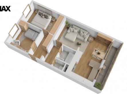 Prodej bytu, 3+kk, 68 m²