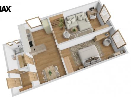 Prodej bytu, 2+1, 55 m²