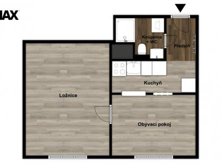 Pronájem bytu, 2+kk, 35 m²