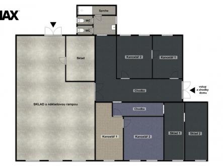 Pronájem kanceláře, 210 m²