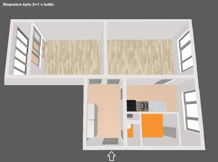 Prodej bytu, 2+1, 62 m²