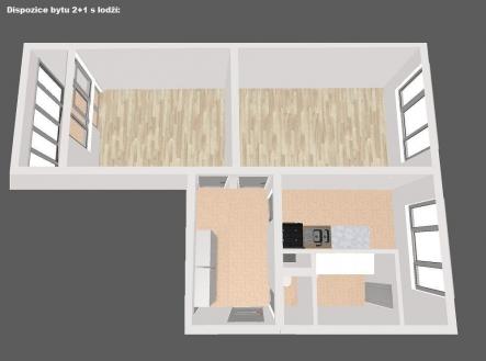 Prodej bytu, 2+1, 62 m²