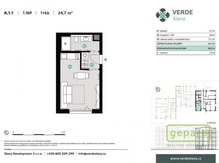 Prodej bytu, 1+kk, 26 m²