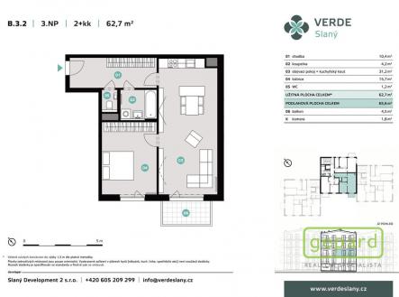 Prodej bytu, 2+kk, 65 m²