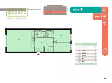 Prodej bytu, 3+kk, 95 m²