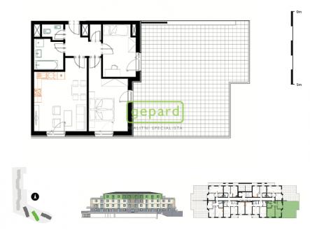 Pronájem bytu, 3+kk, 129 m²