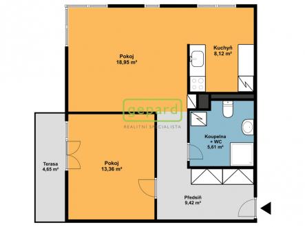 Prodej bytu, 2+kk, 65 m²