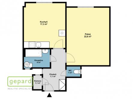 Prodej bytu, 1+1, 53 m²