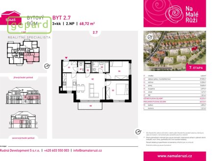 Prodej bytu, 3+kk, 69 m², Drahelčice – náhled fotky 2