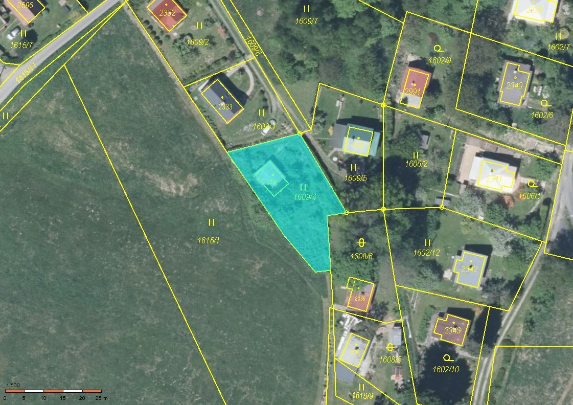 Chata č.e. 277, LV 498 a 1/9 podílu na cestě, LV 1479 v obci Ostravice, okres Frýdek-Místek