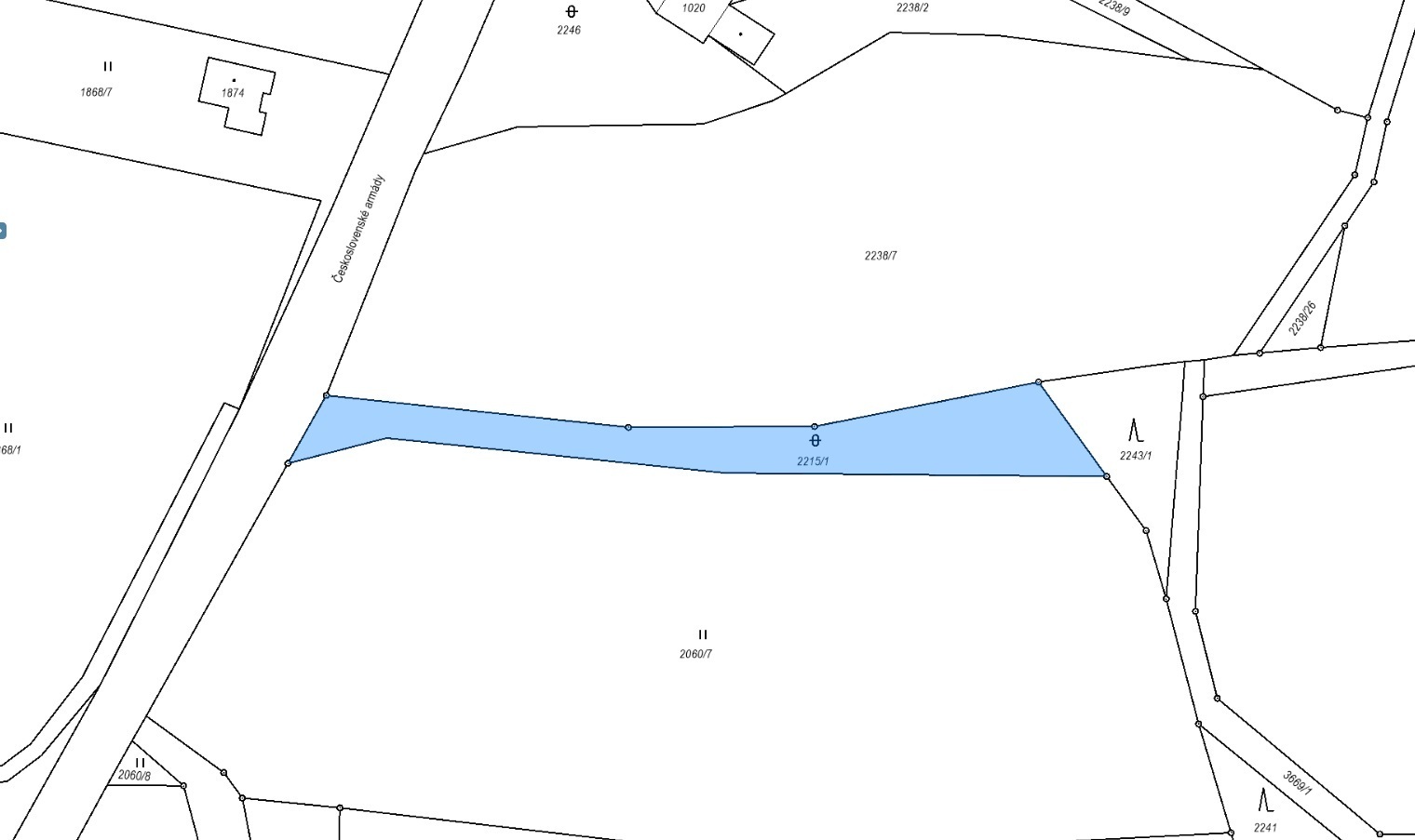 Ostatní plocha o výměře 1 299 m2, podíl 1/1, k.ú. Cvikov, okres Česká Lípa