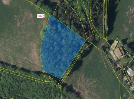 Prodej - pozemek, les, 4 183 m²
