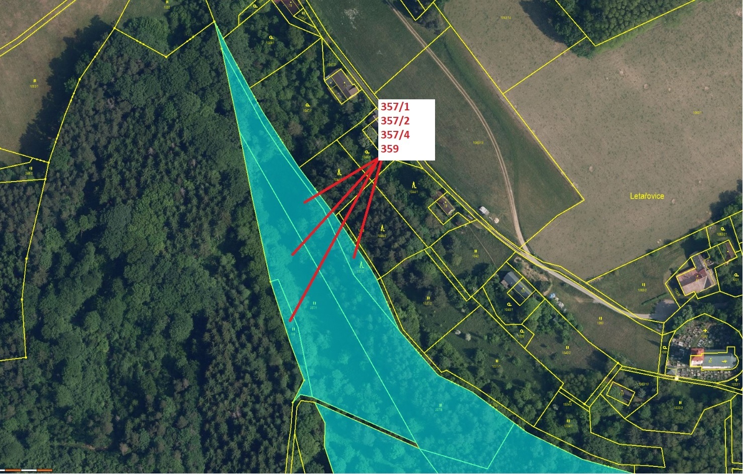 Lesní pozemek, trvalý travní porost o výměře 15 342 m2, podíl 1/1, k.ú. Libíč, okres Liberec