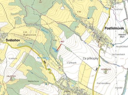 Prodej - pozemek, les, 9 795 m²