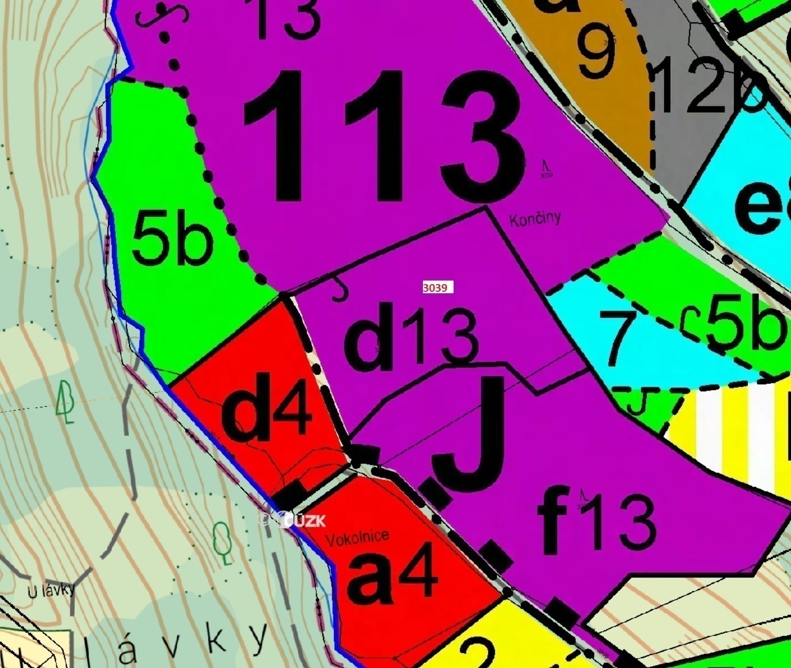 Lesní pozemek o výměře 6 480 m2, podíl 1/1, k.ú. Skuhrov u Železného Brodu, okres Jablonec nad Nisou