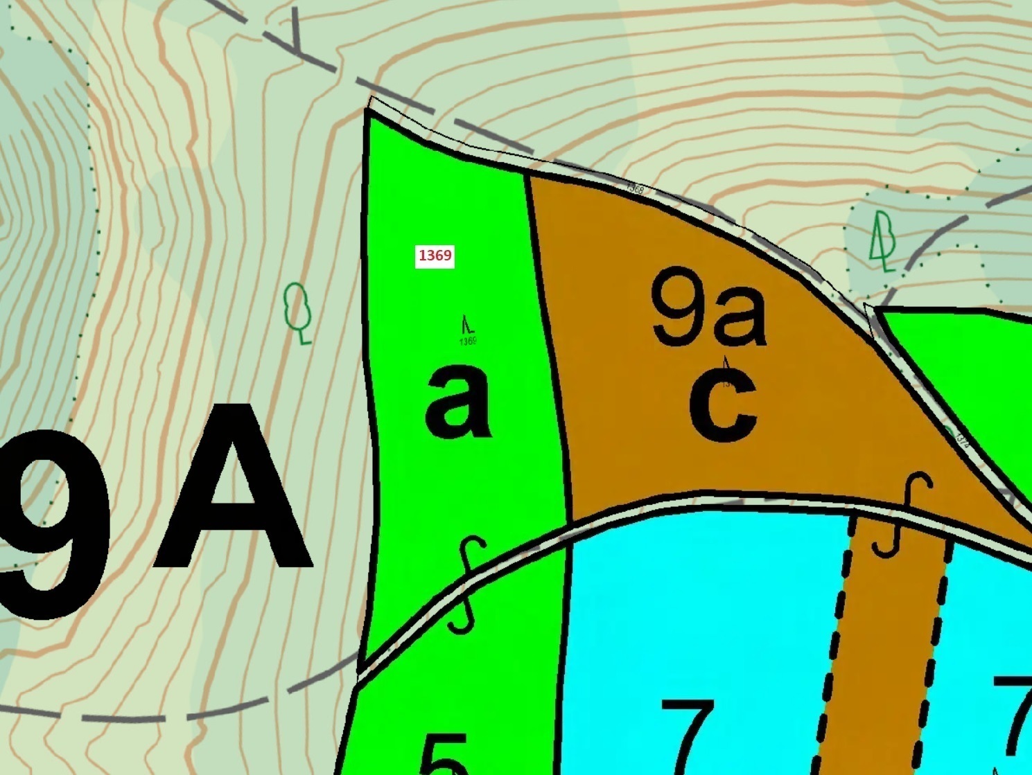 Lesní pozemek o výměře 4 462 m2, podíl 1/1, k.ú. Vysoká u Mělníka, okres Mělník