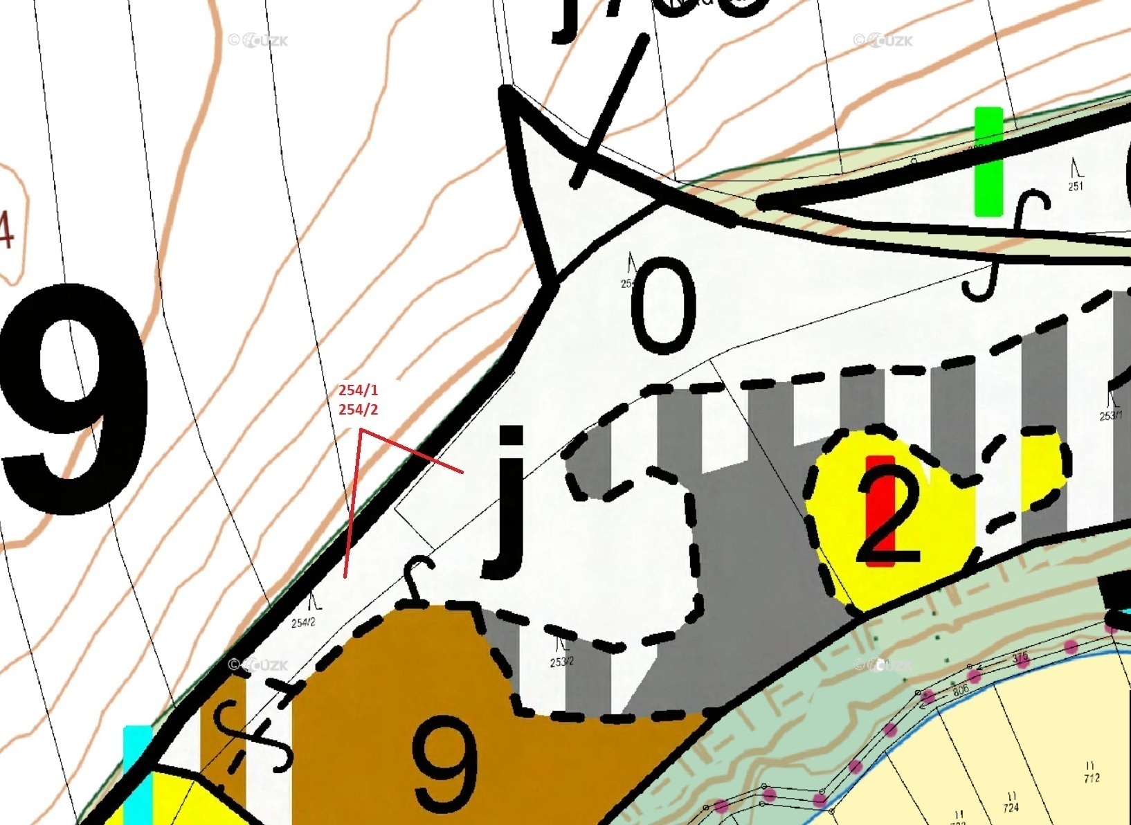 Lesní pozemky o výměře 3 945 m2, podíl 1/1, k.ú. Mokrá Lhota, okres Ústí nad Orlicí