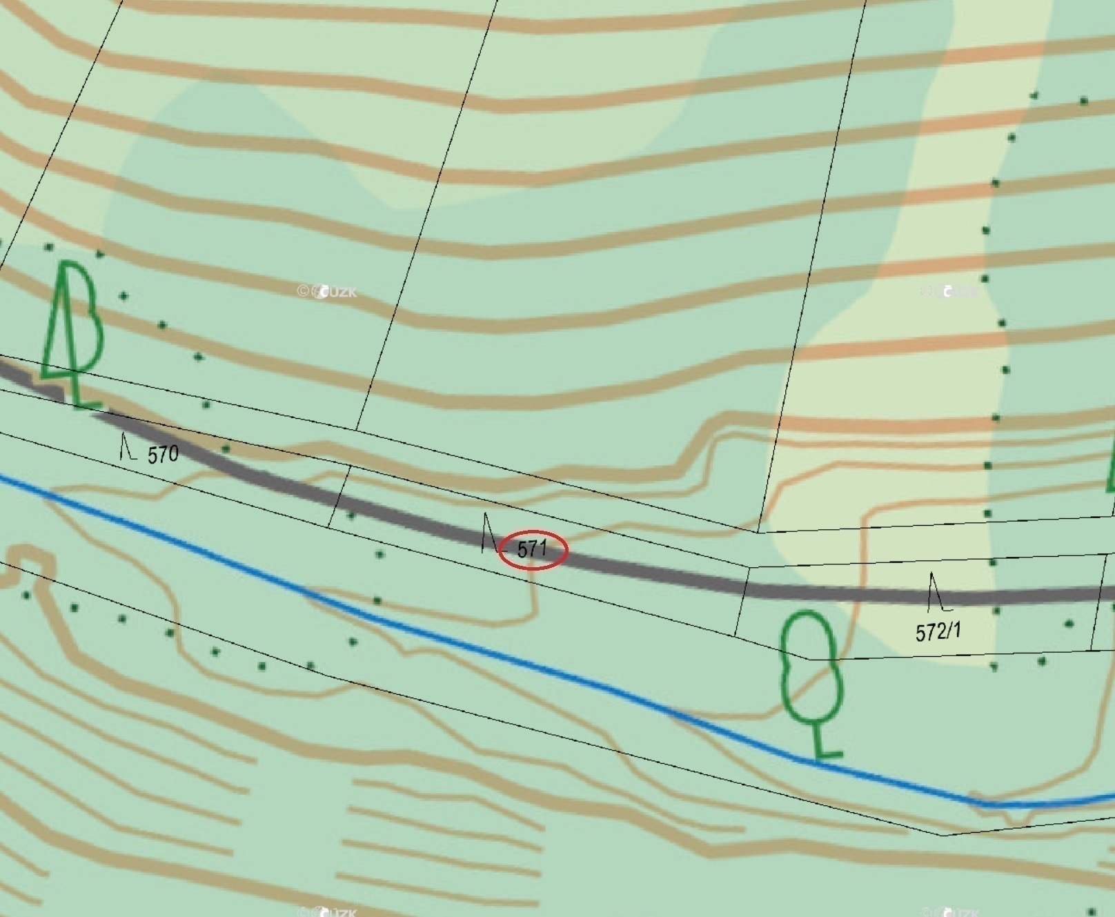 Lesní pozemek o výměře 281 m2, podíl 1/1, k.ú. Vranová Lhota, okres Svitavy