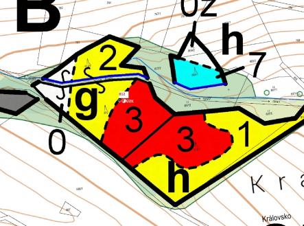 Prodej - pozemek, les, 3 498 m²