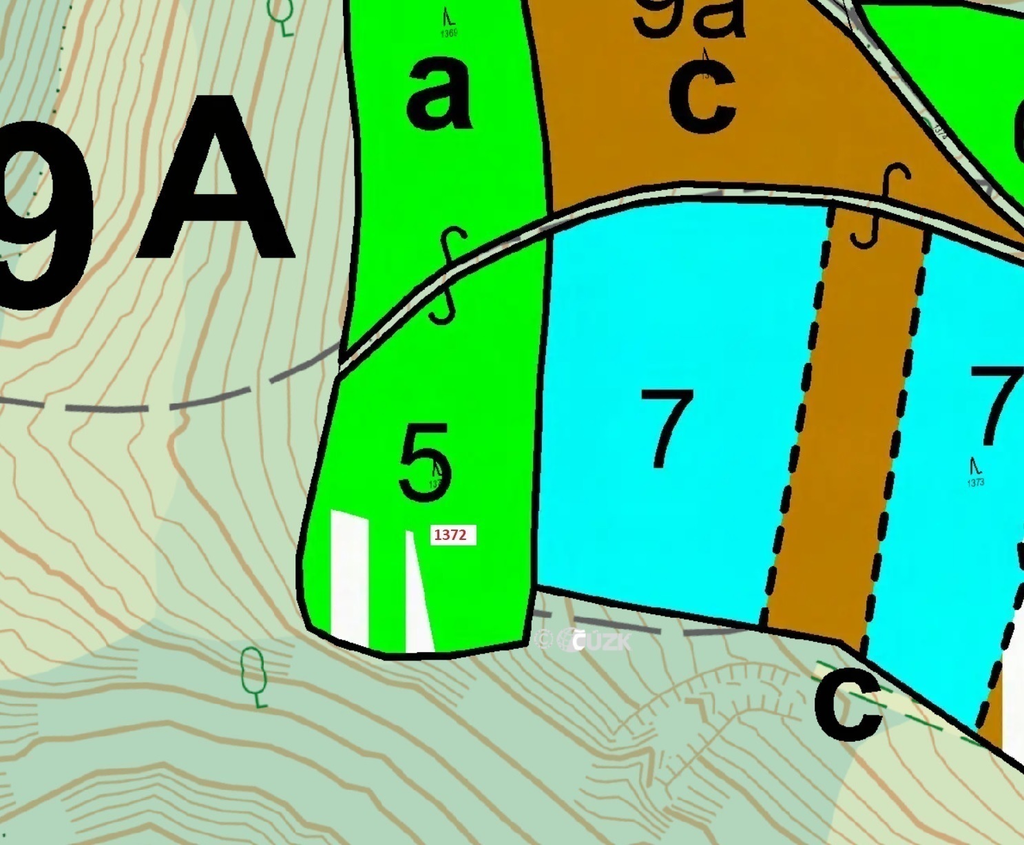 Lesní pozemek o výměře 4 403 m2, podíl 1/1, k.ú. Vysoká u Mělníka, okres Mělník