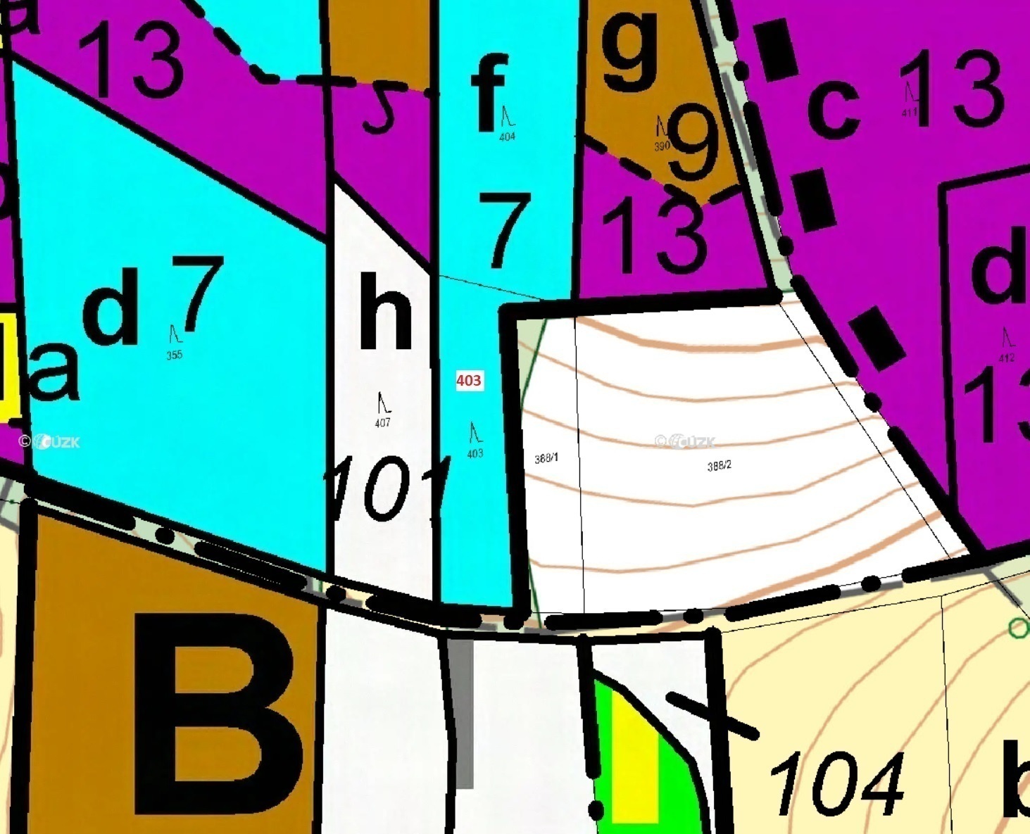 Lesní pozemek o výměře 1 008 m2, podíl 1/1, k.ú. Netonice, okres Strakonice