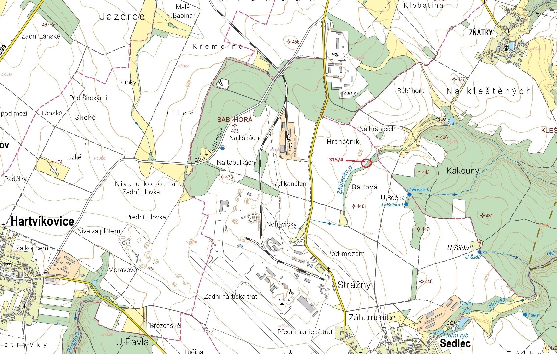 Ostatní plocha o výměře 69 m2, podíl 1/1, k.ú. Sedlec u Náměště nad Oslavou, okres Třebíč