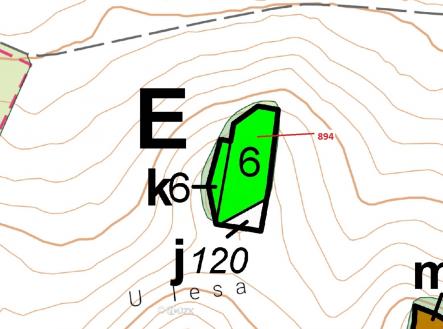 Prodej - pozemek, les, 2 237 m²