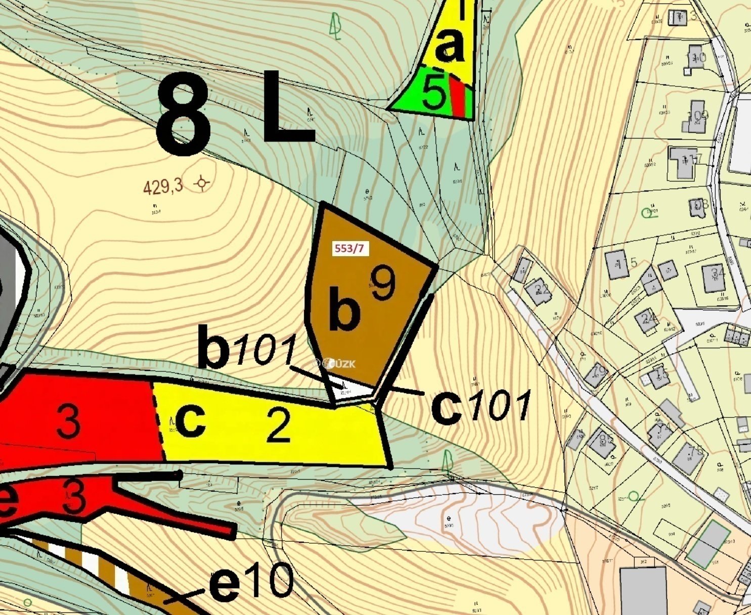 Lesní pozemek o výměře 4 183 m2, podíl 1/1, k.ú. Arnultovice, okres Trutnov