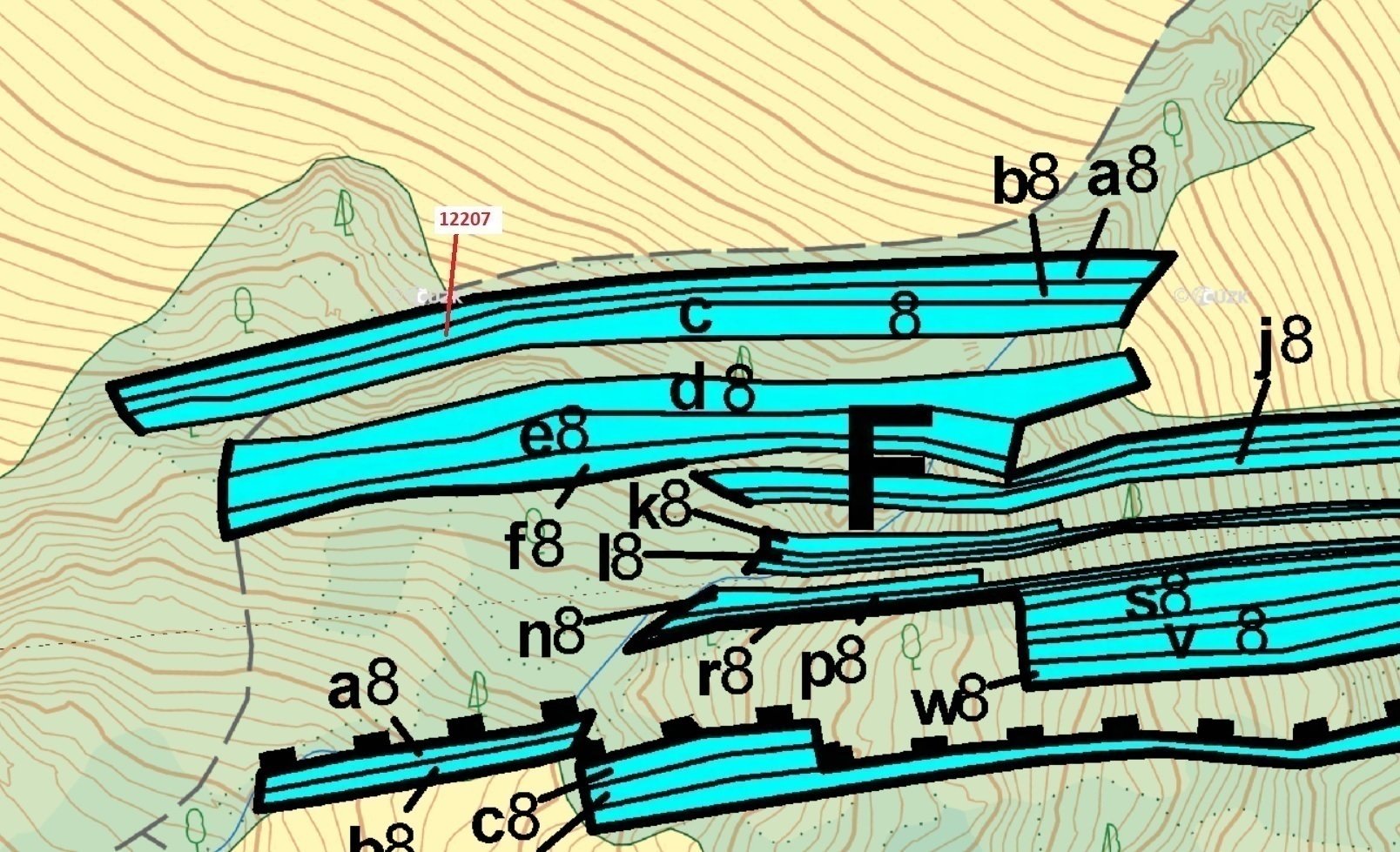 Lesní pozemek o výměře 1 163 m2, podíl 1/1, k.ú. Strání, okres Uherské Hradiště