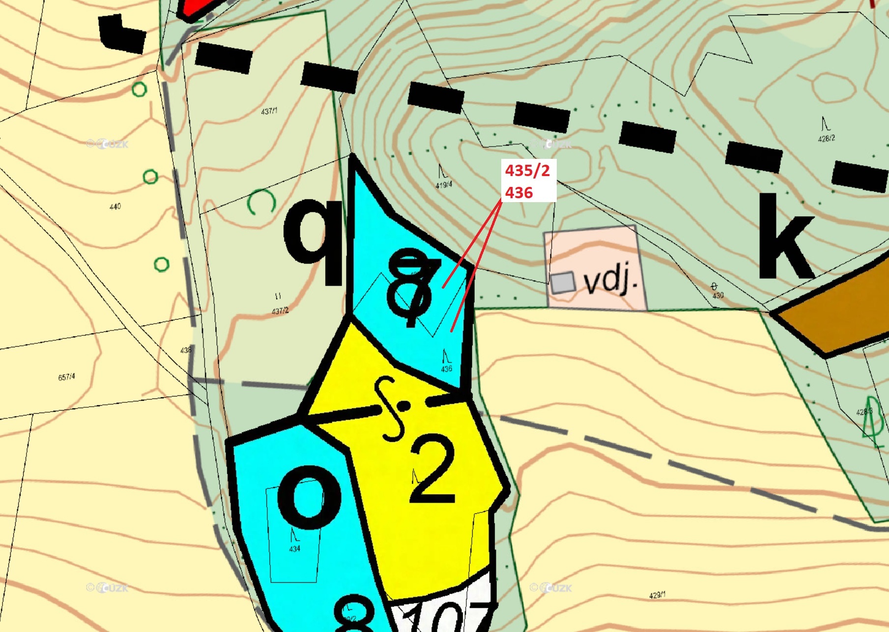 Lesní pozemek o výměře 1 291 m2, podíl 1/1, k.ú. Zavlekov, okres Plzeňský kraj