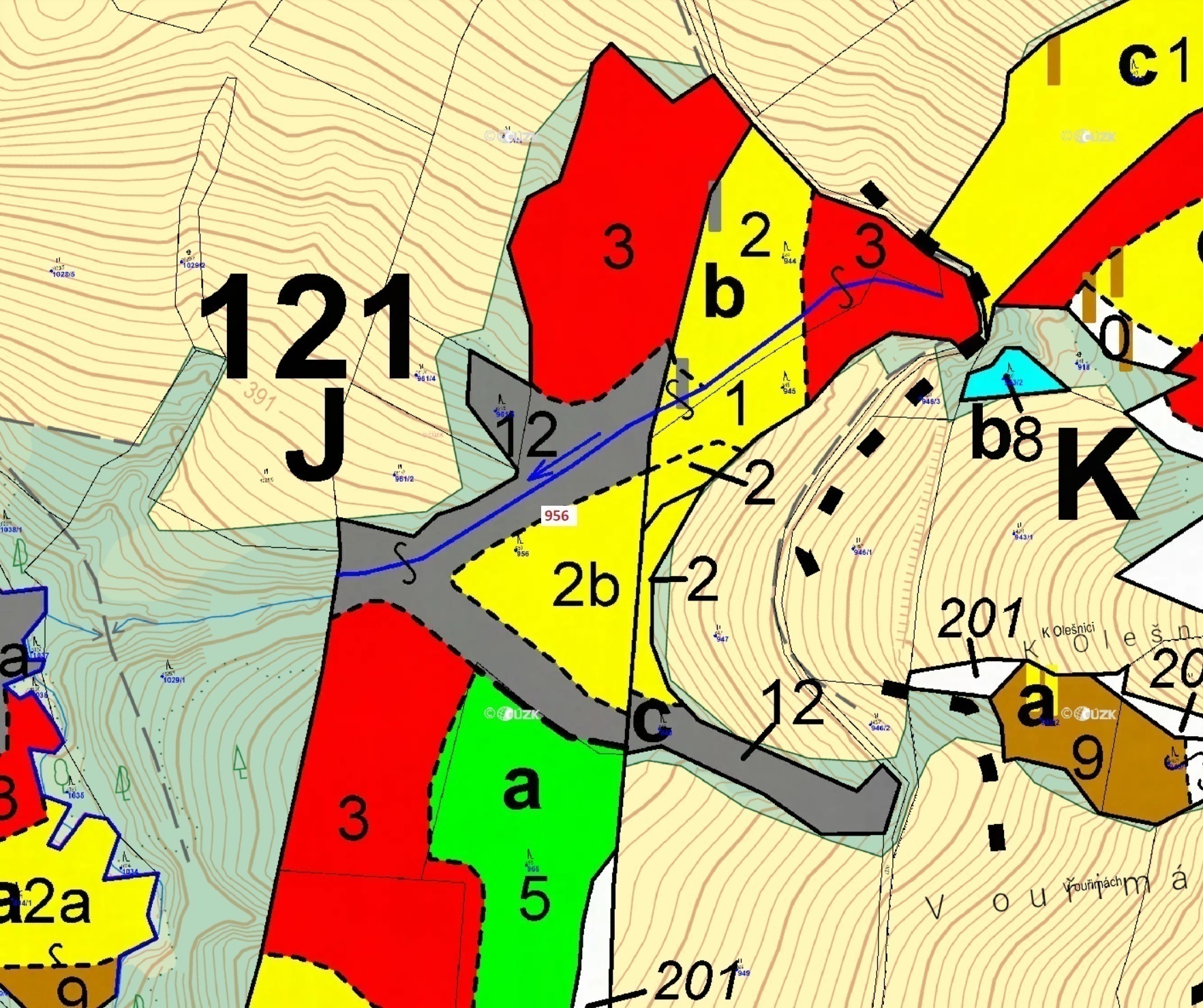 Lesní pozemek o výměře 26 830 m2, podíl 1/1, k.ú. Bystrá nad Jizerou, okres Semily