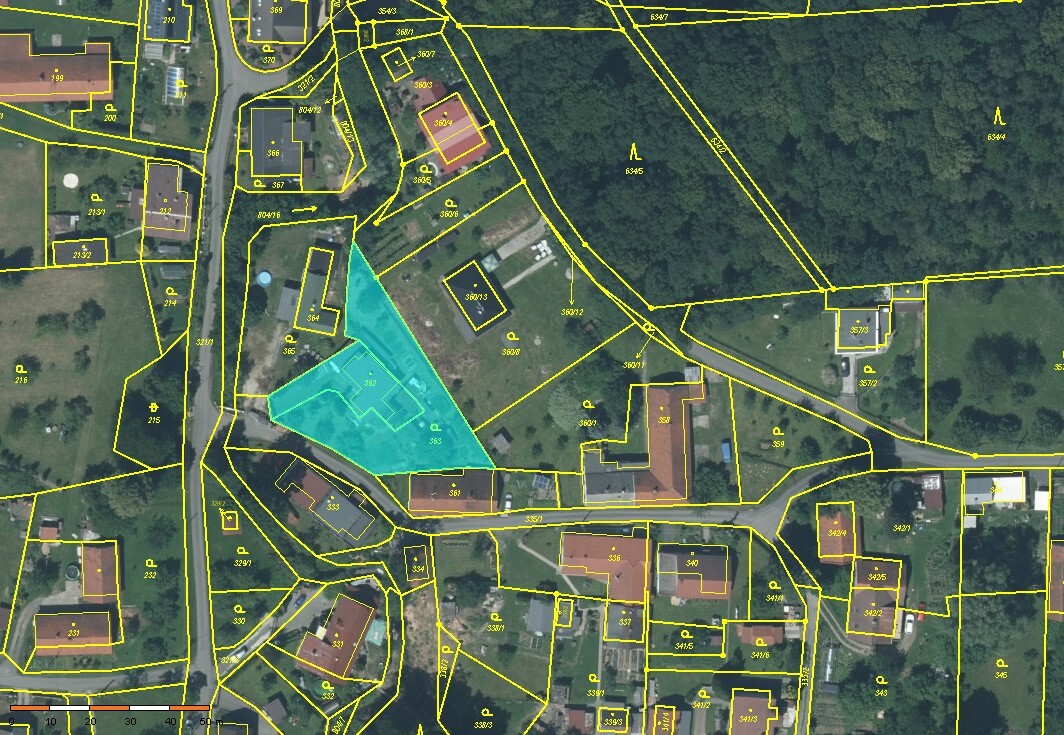 1/2 podíl na R.D. č.p. 48 s věcným břemenem užívání, LV 57v obci Kateřinice, okres Nový Jičín