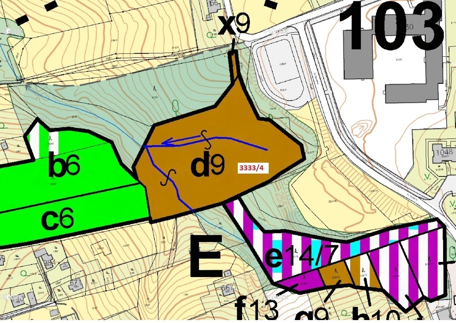 Lesní pozemek o výměře 11452 m2, podíl 1/1, k.ú. Horní Lutyně, okres Karviná