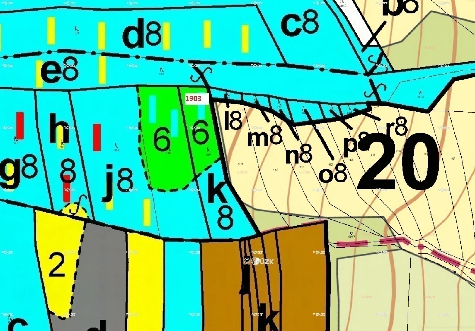 Lesní pozemek o výměře 3 417 m2, podíl 1/1, k.ú. Kladná Žilín, okres Zlín