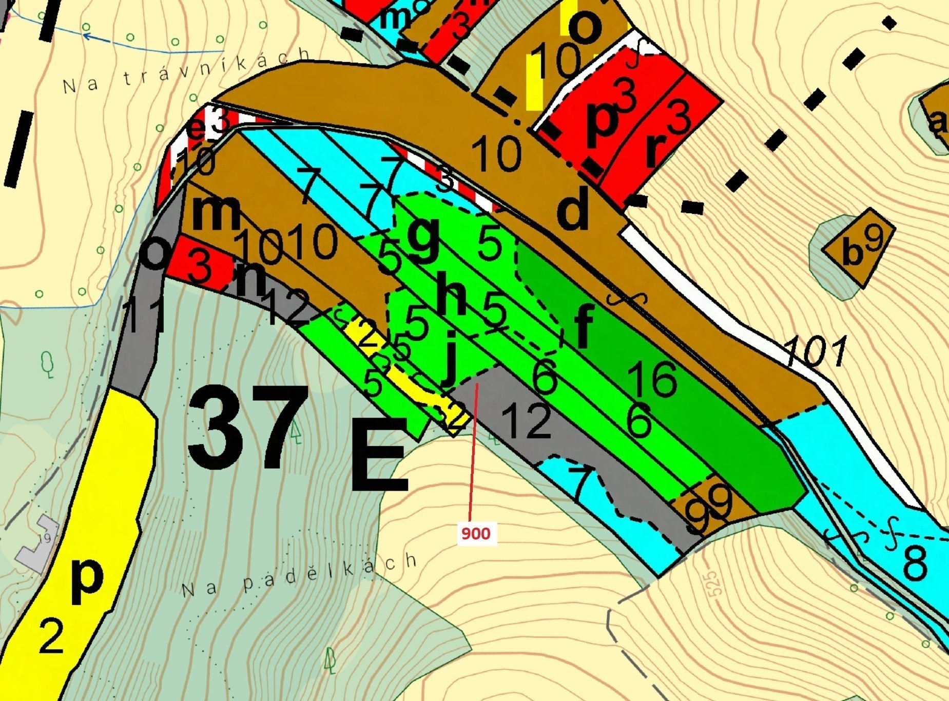 Lesní pozemek o výměře 10 436 m2, podíl 1/1, k.ú. Keblany, okres České Budějovice