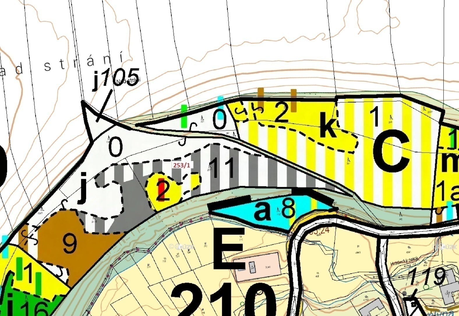 Lesní pozemek o výměře 7 264 m2, podíl 1/1, k.ú. Mokrá Lhota, okres Ústí nad Orlicí