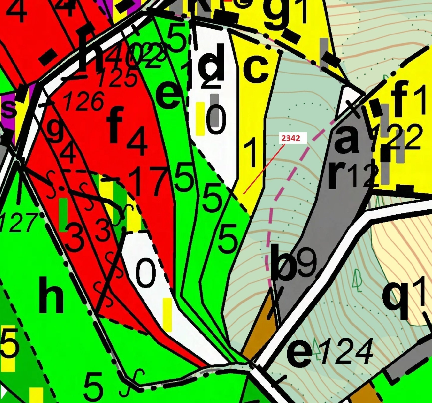 Lesní pozemek o výměře 3352 m2, podíl 1/1, k.ú. Sklenařice, okres Semily