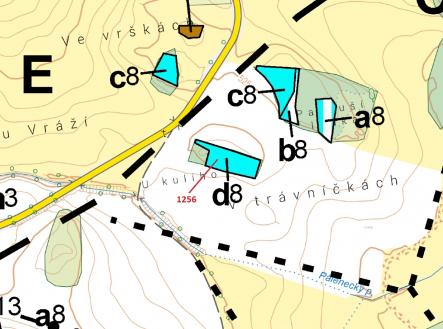 Prodej - pozemek, les, 1 284 m²