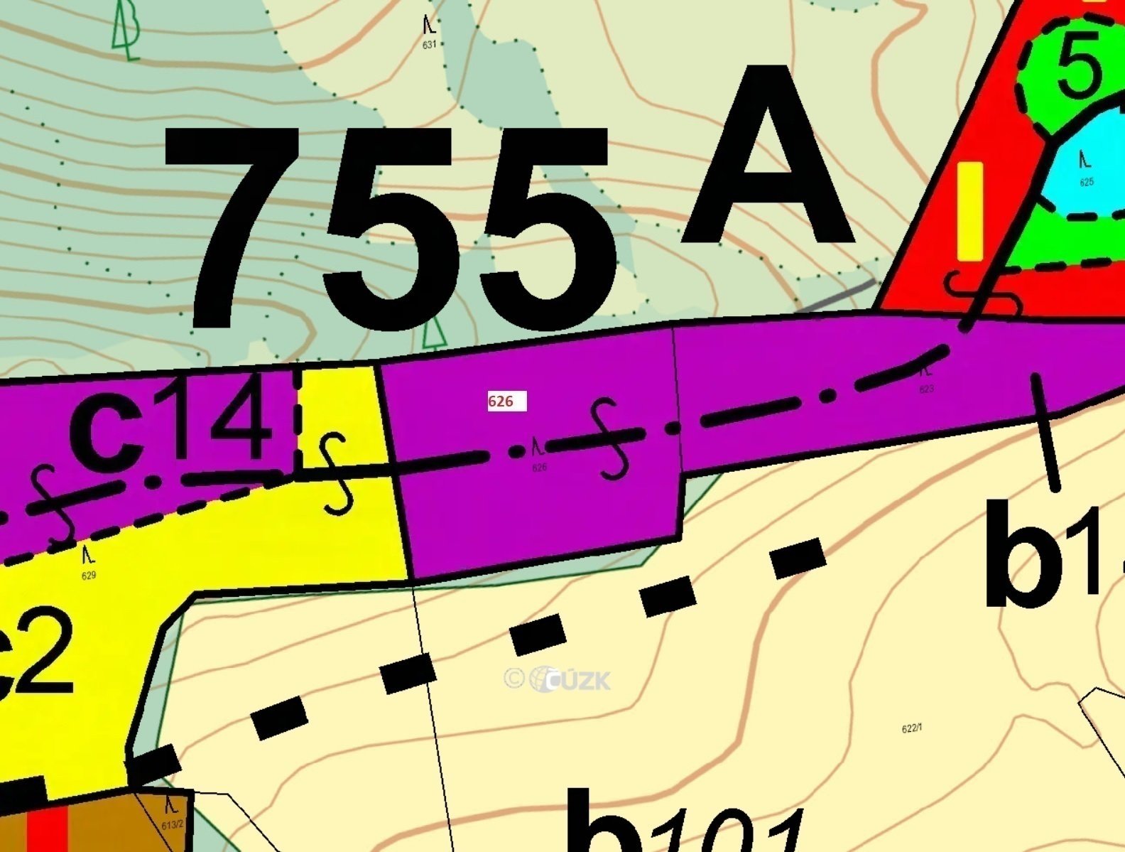 Lesní pozemek o výměře 3089 m2, podíl 1/1, k.ú. Záboří u Blatné, okres Strakonice