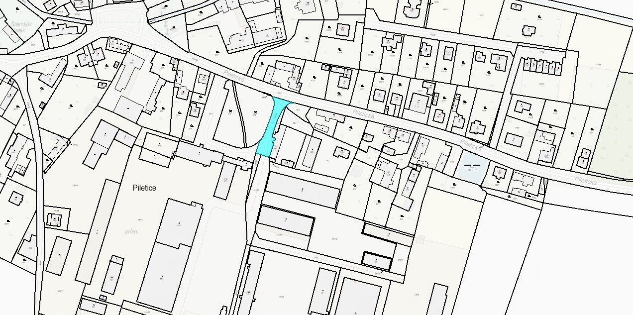 Pozemek o velikosti 645m2, Hradec Králové - Piletice, podíl 1/5