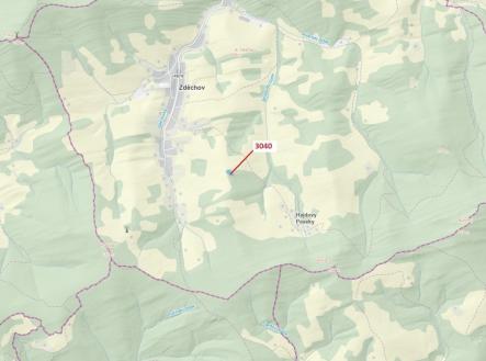 Prodej pozemku, les, 2 428 m²