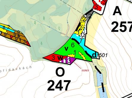 Prodej pozemku, les, 3 636 m²