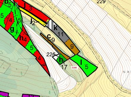 Prodej pozemku, les, 3 616 m²