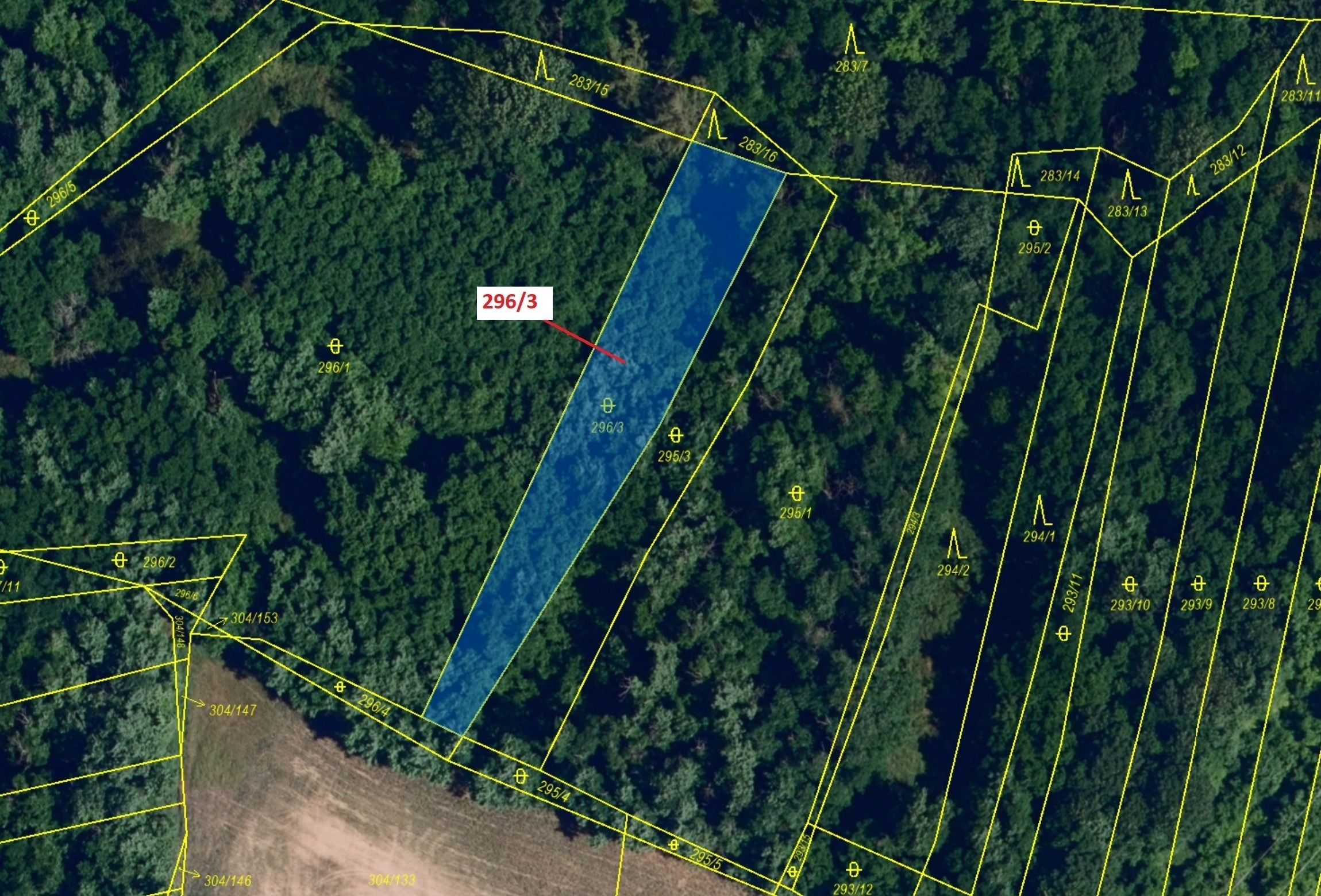 Ostatní plocha o výměře 1010 m2, podíl 1/1, katastrální území Hrubšice, obec Ivančice, obec s rozšíř