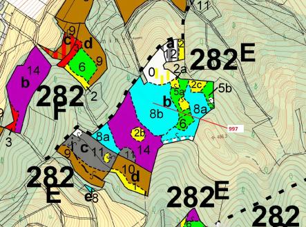 Prodej pozemku, les, 1 938 m²